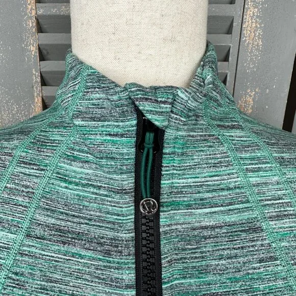 Lululemon Define Jacket Space Dye Camo Forage Teal Black Sz 8
